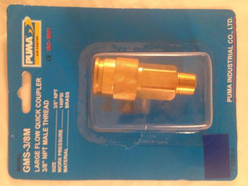 PUMA LARGE FLOW QUICK COUPLER 3/8&#034; NPT MALE GMS-3/8M