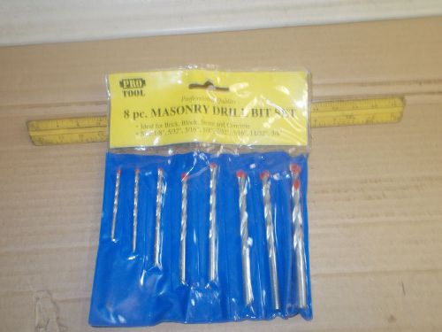 Pro Tool 8 Piece Masonry Drill Set PRD290