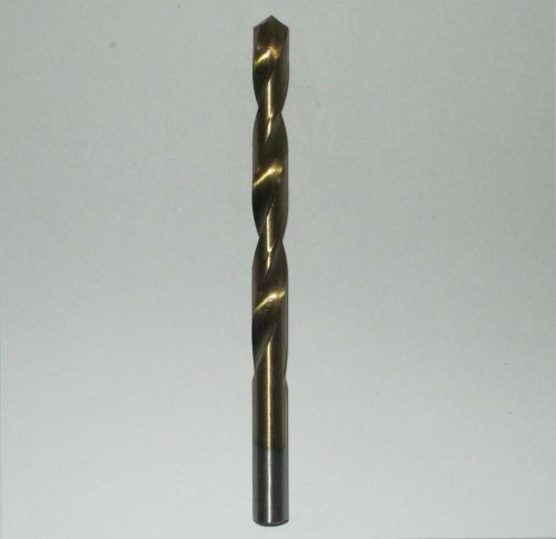 NEW 21/64&#034; TITANIUM NITRIDE HIGH SPEED STEEL DRILL BIT 4-3/4&#034; OAL; $1 OFF 2ND+