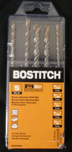 New Bostitch 5 pc Rotary Hammer Drill Bits BSA52005M