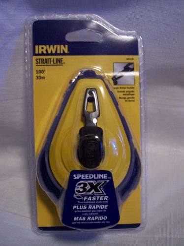 New Irwin 64310 Strait-Line 100&#039;  30m Speed-Line Fast Retrieve Chalk Reel