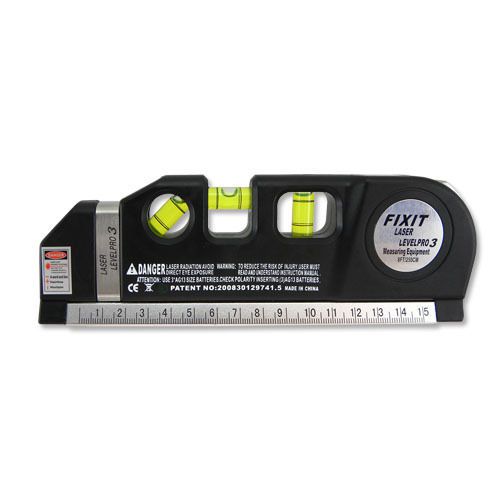 Laser Level, Measuring Tape, Horizontal Vertical Ten Crossing Line Level Pro-3