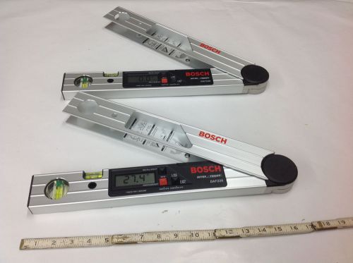 (2) Bosch DAF220 Miterfinder Digital Protractor Angle Finder. ONE FOR PARTS ONLY