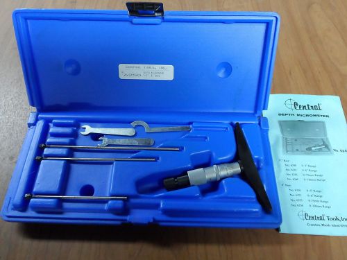 CENTRAL TOOLS INC, 4&#034; DEPTH MICROMETER, MODEL 6250