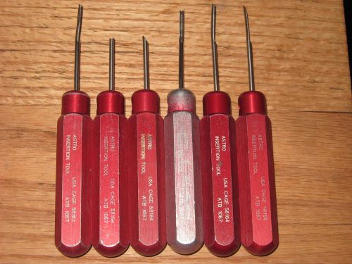 Astro atb 1067 insertion tool handles, aviation aircraft tool, lot of 6 for sale