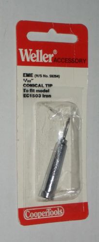 WELLER COOPER 1/32” CONICAL SOLDER TIP EME for EC1503 - New (5 for price of 1)