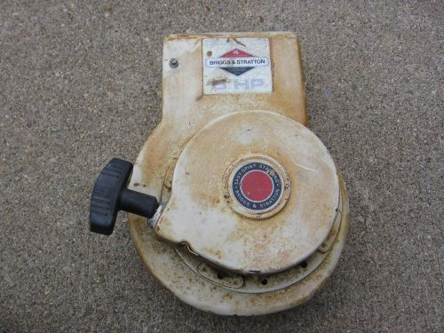 Vintage briggs &amp; stratton rewind pull starter from a 1981 model 130202 5 hp for sale