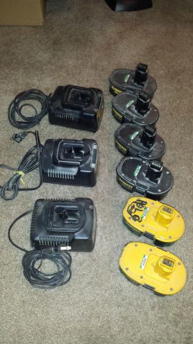 18v Dewalt batterys &amp; Chargers