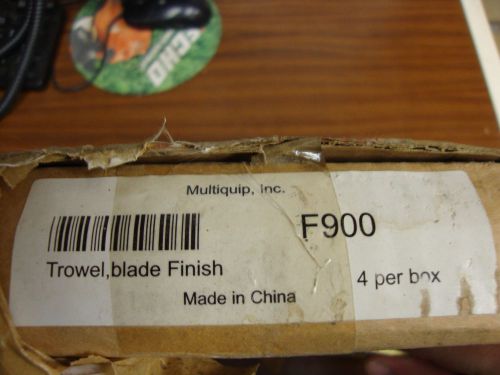 Multiquip / whiteman f900 power trowel finish blades for sale