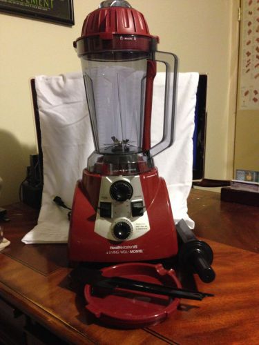 MONTEL WILLIAMS 1200 WATT LIVING WELL HEALTHMASTER RED BLENDER MODEL YD-2088