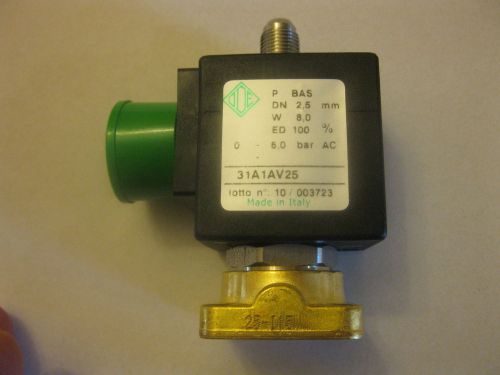 O.D.E 31A1 AV25 HOT WATER SOLENOID VALVE FOR  ESPRESSO OR STEAMER  3 WAYS 230V