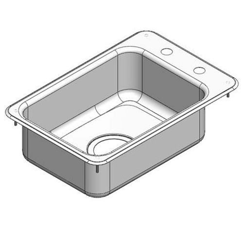 NEW STAINLESS STEEL Drop in Sink w.Faucet SIZE 12&#034;x18&#034;x6&#034; PSDI-1218-5