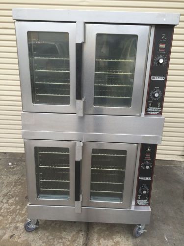 hobart HGC5 double deck natural gas convection ovens