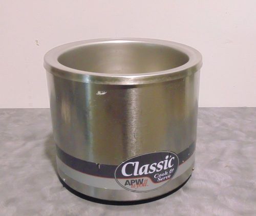 Warmer apw wyott rcw-11 round 11 qt. countertop warmer stainless steel 1200w for sale