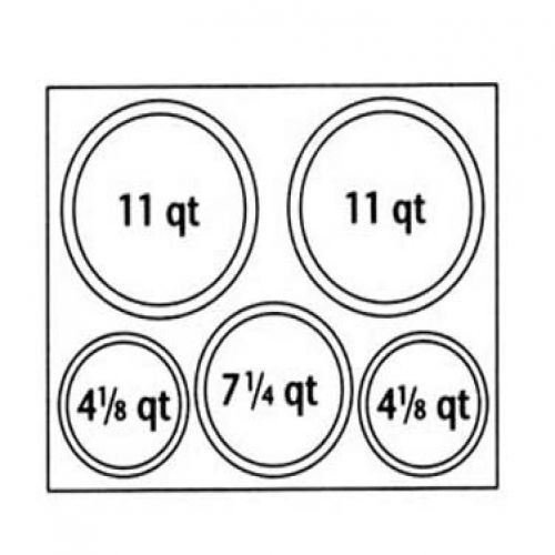 66806 Adapter Plate 5 Inset Holes for 6062A