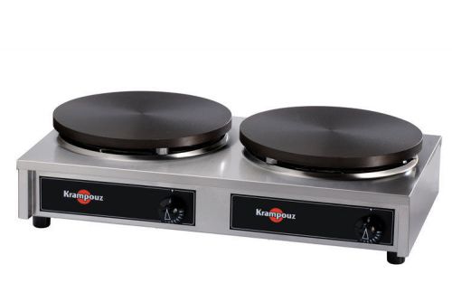 Krampouz cgcim4 gas double commercial crepe machine griddle for restaurant for sale