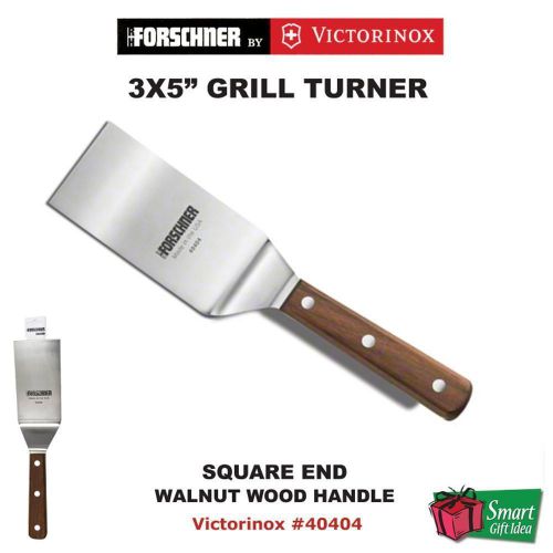 Victorinox Forschner Grill Turner, 3X5&#034;, Square End, Walnut Handle #40404