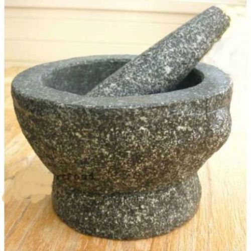 New stone (granite) mortar and pestle  7 in  2+ cup capacity for sale