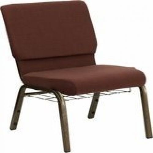 Flash Furniture FD-CH02185-GV-10355-BAS-GG HERCULES Series 18.5&#039;&#039; Wide Brown Chu