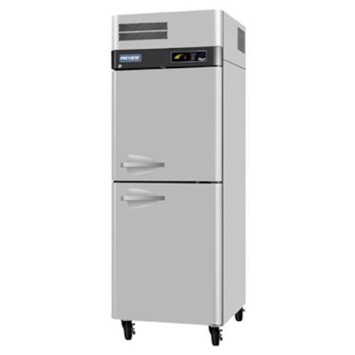 New turbo air 25 cu ft premier ss solid door reach in freezer - 2 half-doors!! for sale