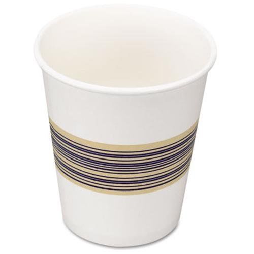 Boardwalk 8HOTCUP Paper Hot Cups, 8oz, Blue &amp; Tan, 50/bag, 20 Bags/carton