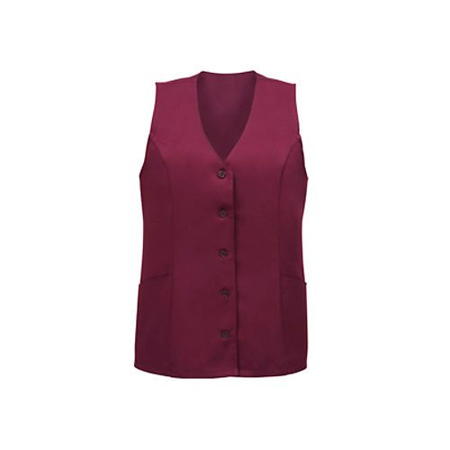 Tunic vest, medium, burgundy, classic form fitting shape, tailored finished, v93 for sale