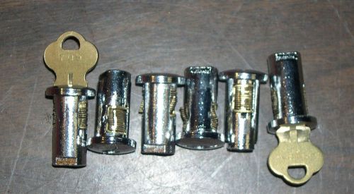 A&amp;A NORTHWESTERN, OAK, BEAVER VENDING LOCKS AND KEYS 6 FOR $35.95  FREE USA SHIP