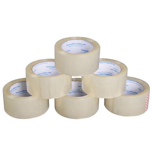 72 Rolls 2&#034; x 110 Yards 330&#039; Carton Sealing Clear Packing Shipping Box Tape