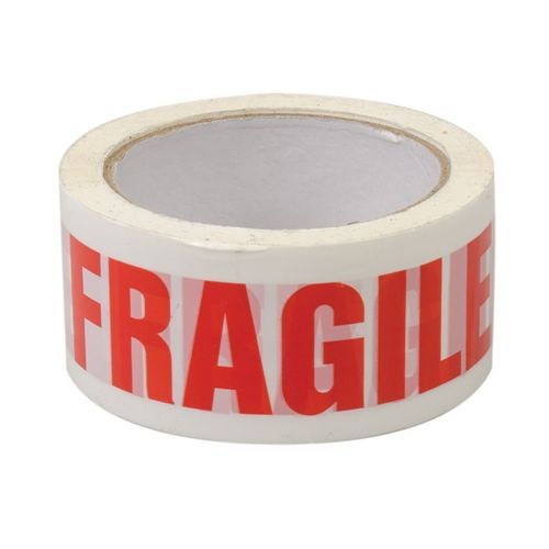 FIXMAN 191480 Packing Tape &#039;Fragile&#039; 48Mm X 66M Ironmongery Accessory Tools DIY