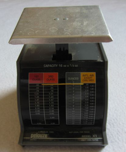 Pelouze x1 deluxe postal scale mail  july 1995 rates for sale