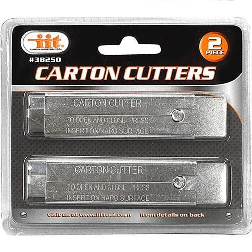 2 Pack Box Carton Cutter / Scraper - Utility Razor Blade Knife Safety Button