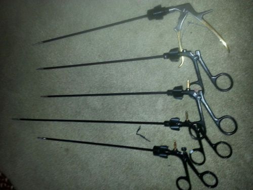 Jarit Lap Laparoscopic Roto-Cam LOT OF 5 Monopolar Mixter Spreader Dissector