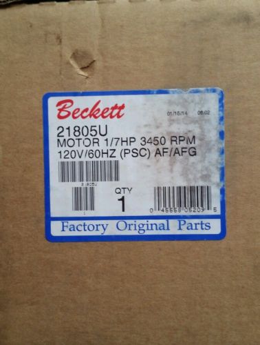 beckett burner 1/7hp  motor 21805U