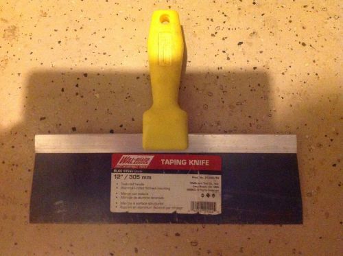 WAL BOARD BLUE STEEL 12&#034; DRYWALL TAPING FINISHING KNIFE PRO MODEL