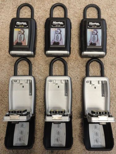 (6) MASTER LOCK Safespace Realtors Combination Security Combo Key Lockboxes,