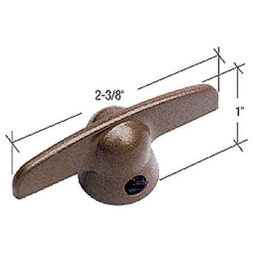 Copperite T-Crank Window Handle with 3/8&#034; Spline Size for Pella H3995