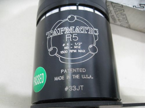 NEW Tapmatic R5 Set #6-1/2&#034; M3-M12 Self Reversing Tapping Head 33JT w/ 2MT 50X