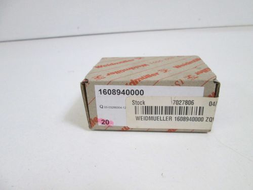 LOT OF 20 WEIDMUELLER CROSS CONNECTOR 1608940000 *NEW IN BOX*