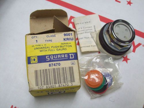 SQUARE D 9001KR1U 9001-KR1U UNIVERSAL PUSHBUTTON WITH FULL GUARD SERIES H