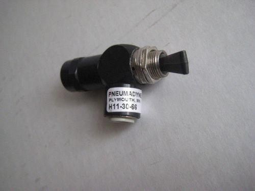 Pneumadyne H11-30-66 3-way Normally Closed Valve, Momentary Toggle