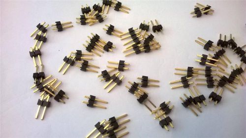 MC81  Lot of   200 pcs TSW-102-07-G-S Male Header 2 Pos .100&#034;  Gold