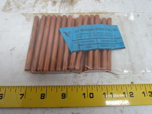 D/F Machine 10885 Mig Welding Copper Contact tip 5/16&#034; dia Slip-in 0.045&#034; Qty 25