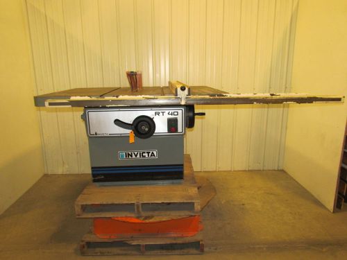 Invicta RT40 14&#034; Tilting Arbor Table Saw 7.5HP 230/460V 3PH w/Fence