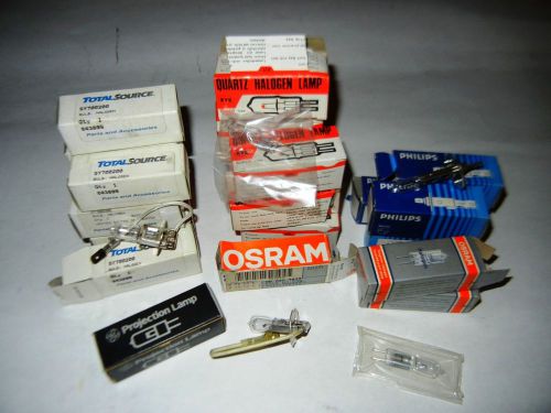 Philips, EYE, OSRAM, Total Source, Halogen Lamp Bulbs One Lot of 20 Pcs. ++