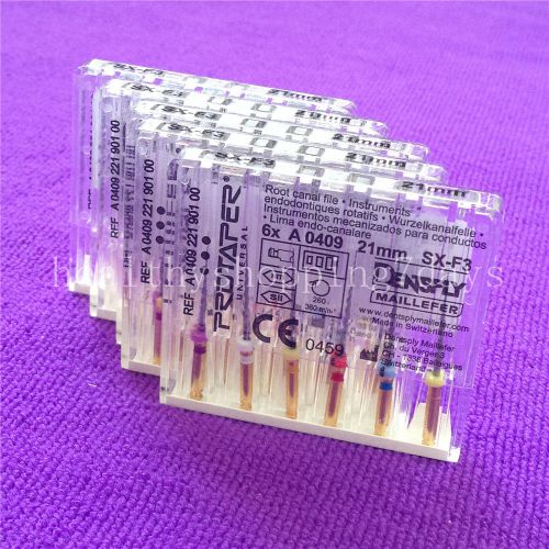 5PCAKS Dentsply ProTaper Files SX-F3 21mm Dental Endo Root Cannal Engine Rotary