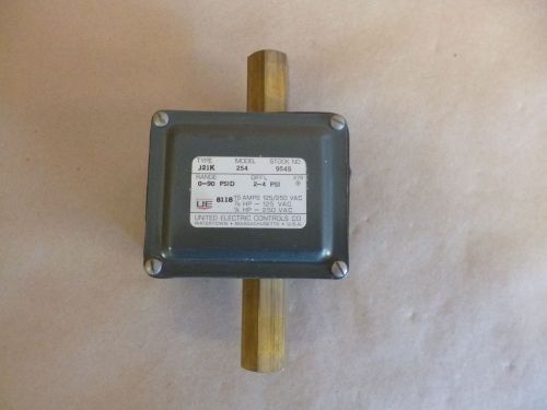 UNITED ELECTRIC J21K PRESSURE DIFFERENTIAL SWITCH J21K-254-9545 , 15A@125/250