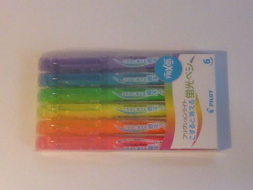 Pilot FriXion Light Erasable Highlighter 6 Color SFL-60SL-6C