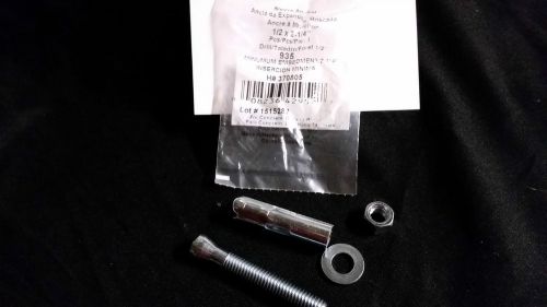 Hillman 1/2 X 3&#034;  Hex Nut Sleeve Anchors for Concrete, Brick, Block lot 12