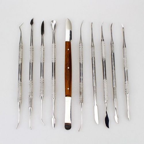 New dental lab stainless steel kit wax carving tool set for sale