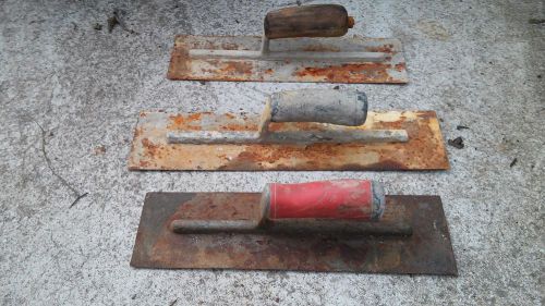 Concrete steel finishing trowels